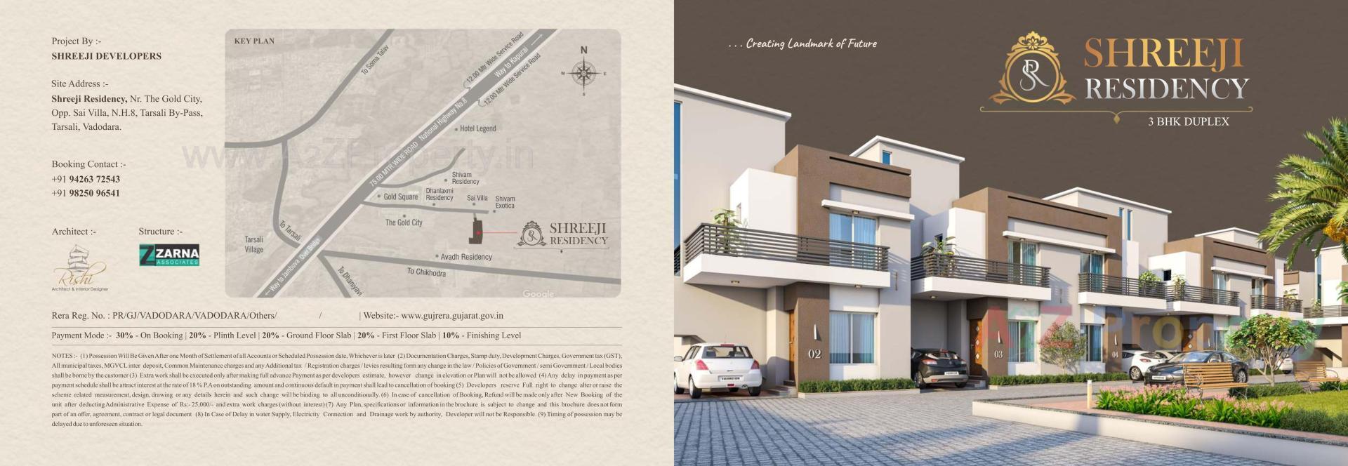  of real estate project Shreeji Residency located at Tarsali, Vadodara, Gujarat