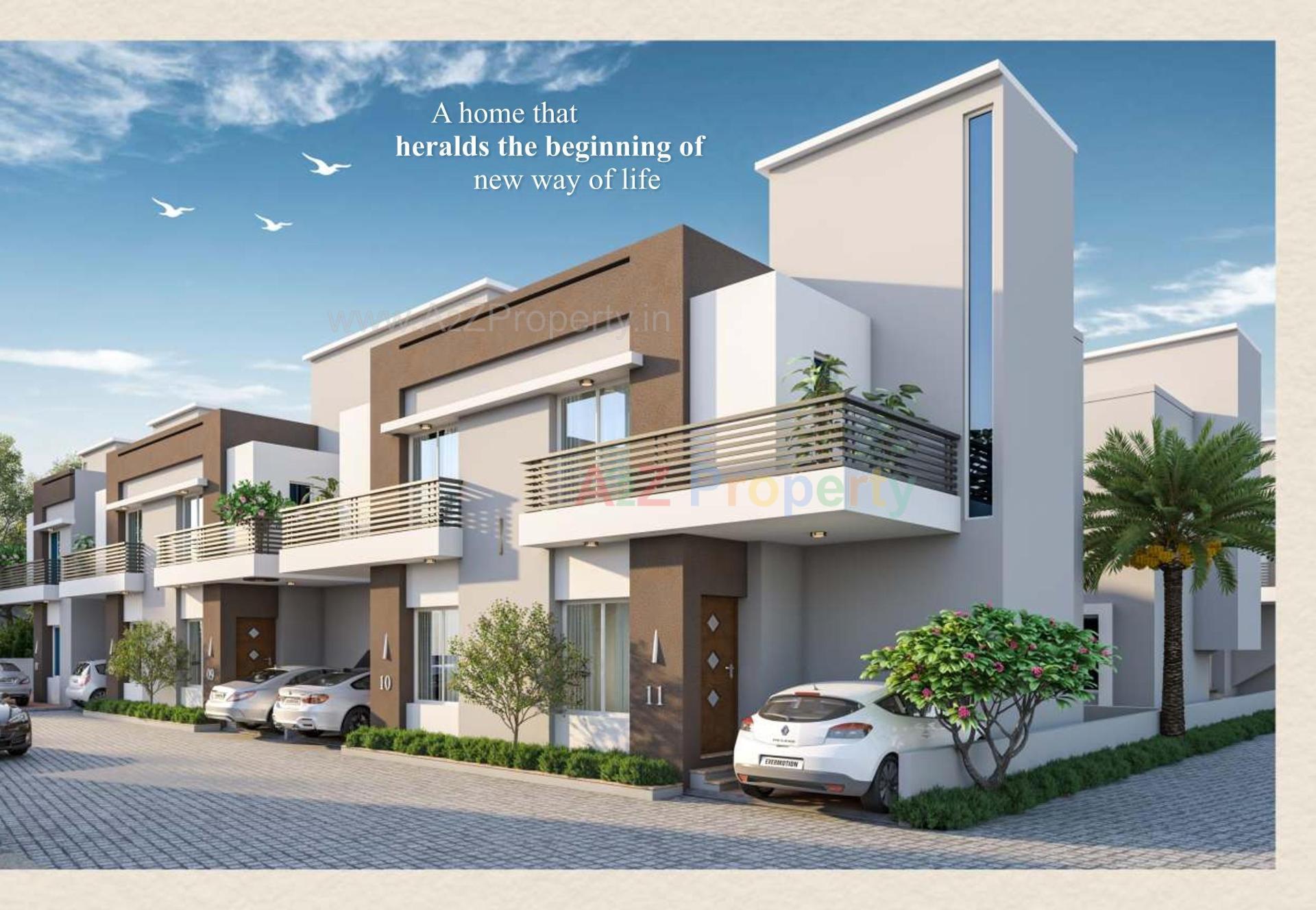 3D Elevation of real estate project Shreeji Residency located at Tarsali, Vadodara, Gujarat