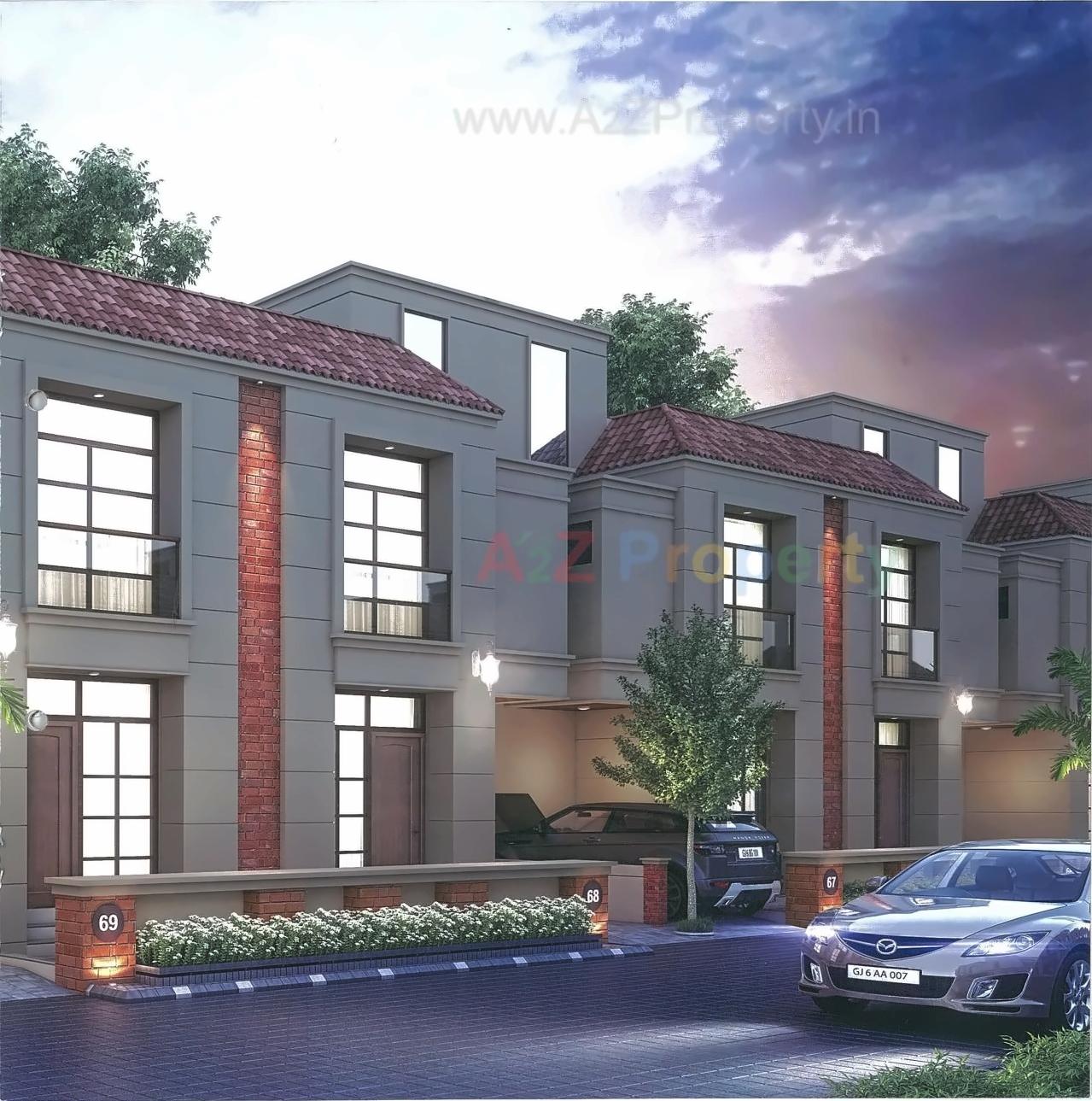 3D Elevation of real estate project Shreeji Serenity located at Sevasi, Vadodara, Gujarat