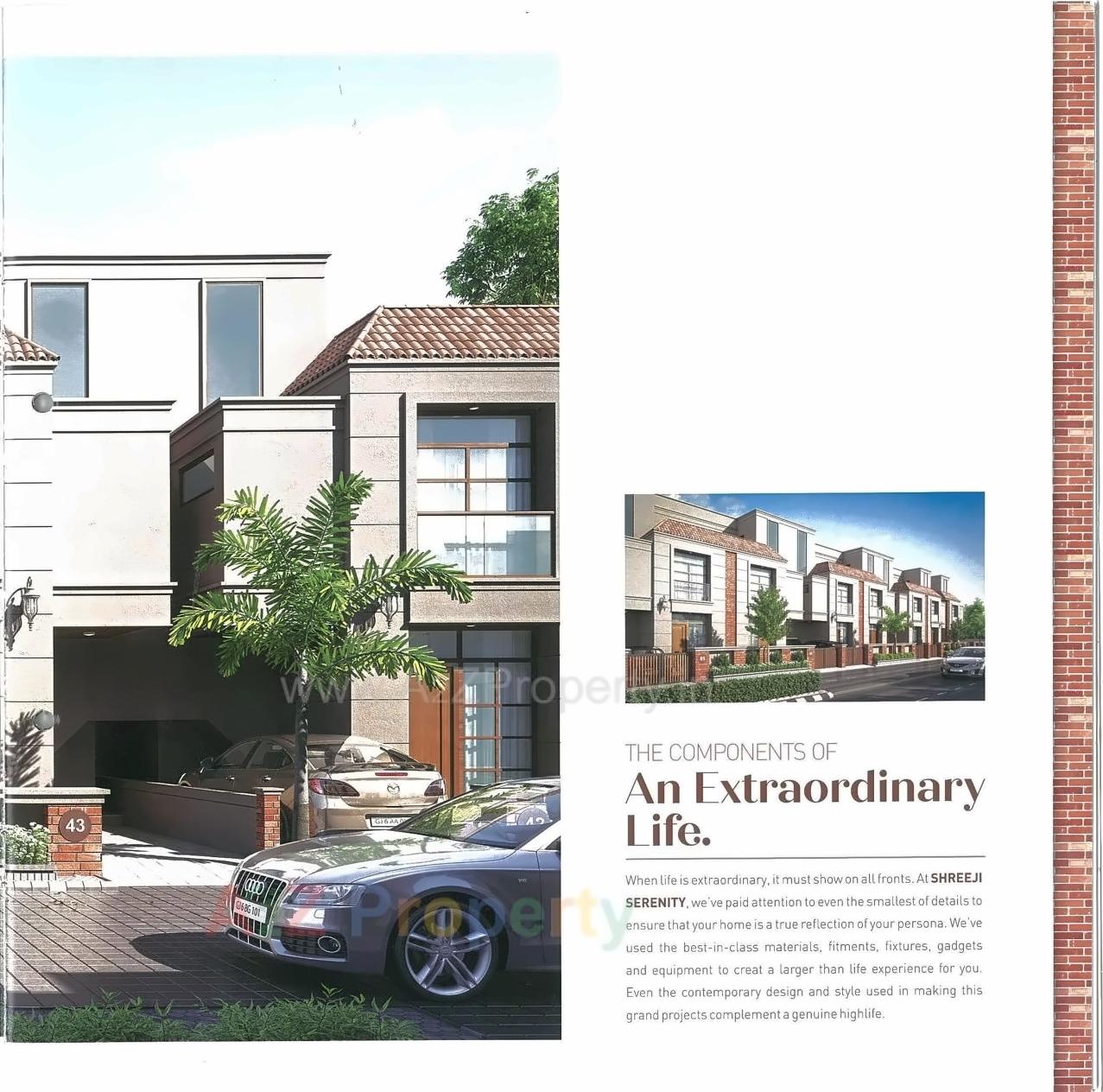 3D Elevation of real estate project Shreeji Serenity located at Sevasi, Vadodara, Gujarat