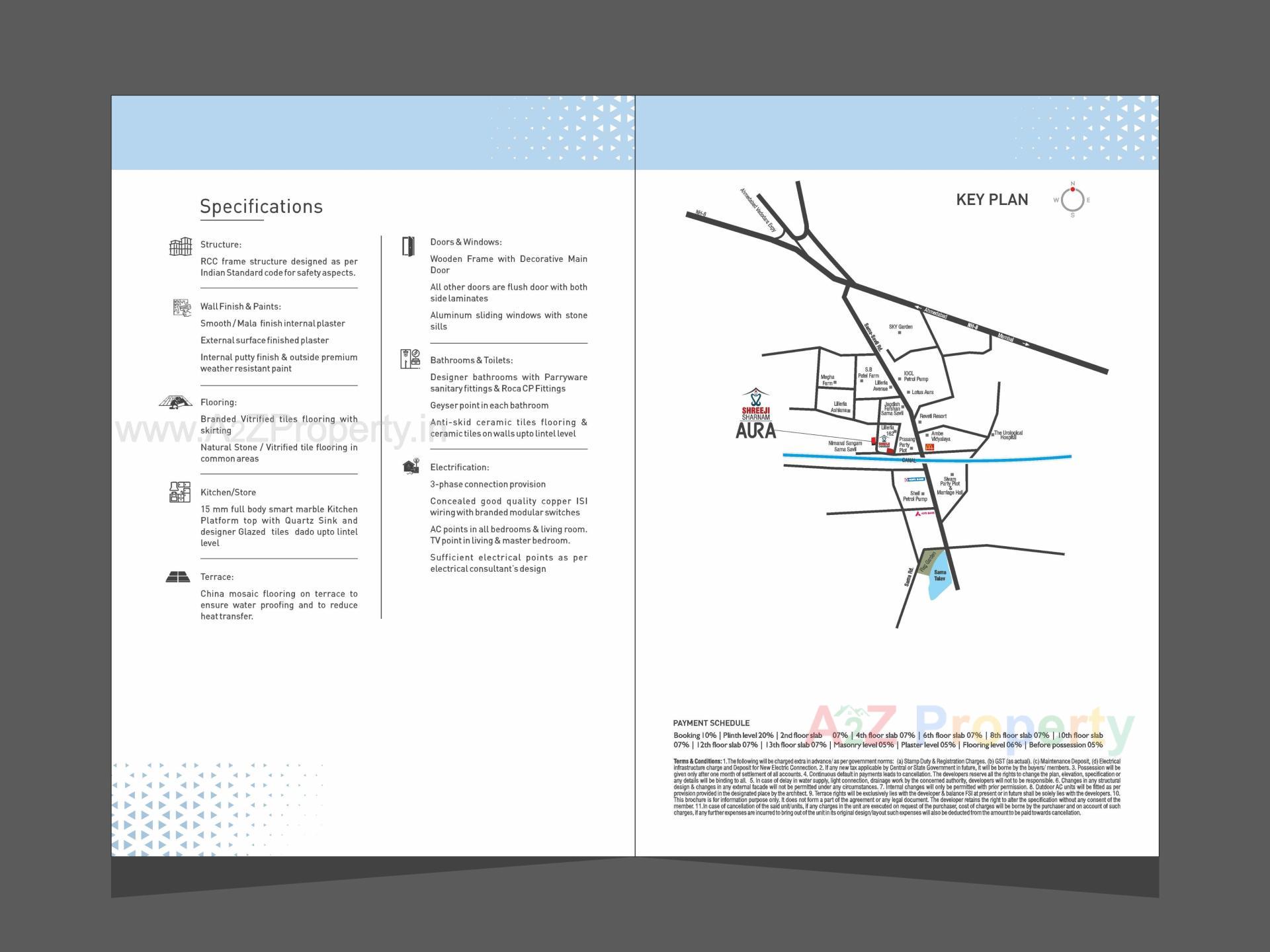  of real estate project Shreeji Sharnam Aura located at Sama, Vadodara, Gujarat