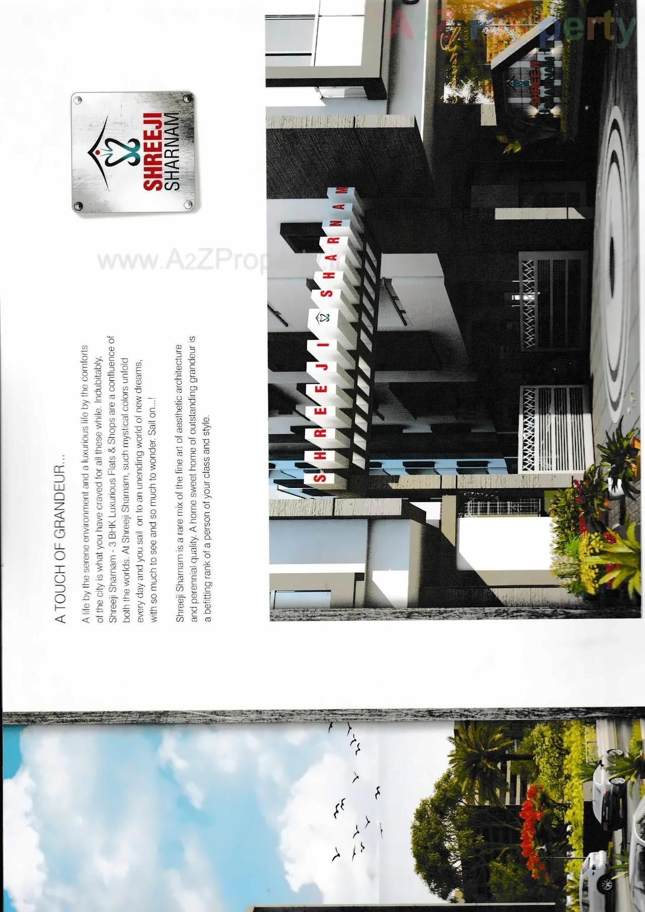 3D Elevation of real estate project Shreeji Sharnam located at Nizampura, Vadodara, Gujarat