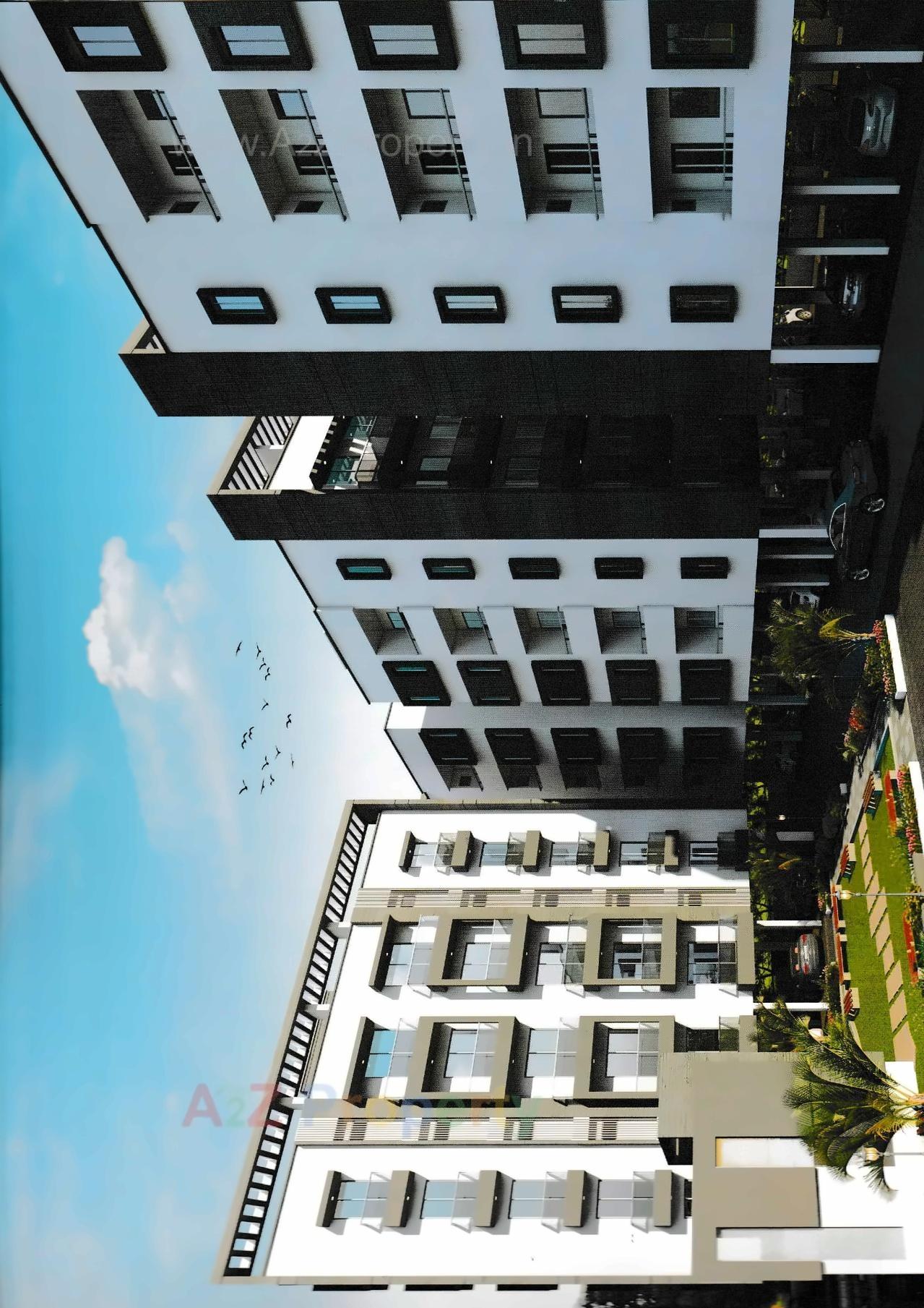 3D Elevation of real estate project Shreeji Sharnam located at Nizampura, Vadodara, Gujarat