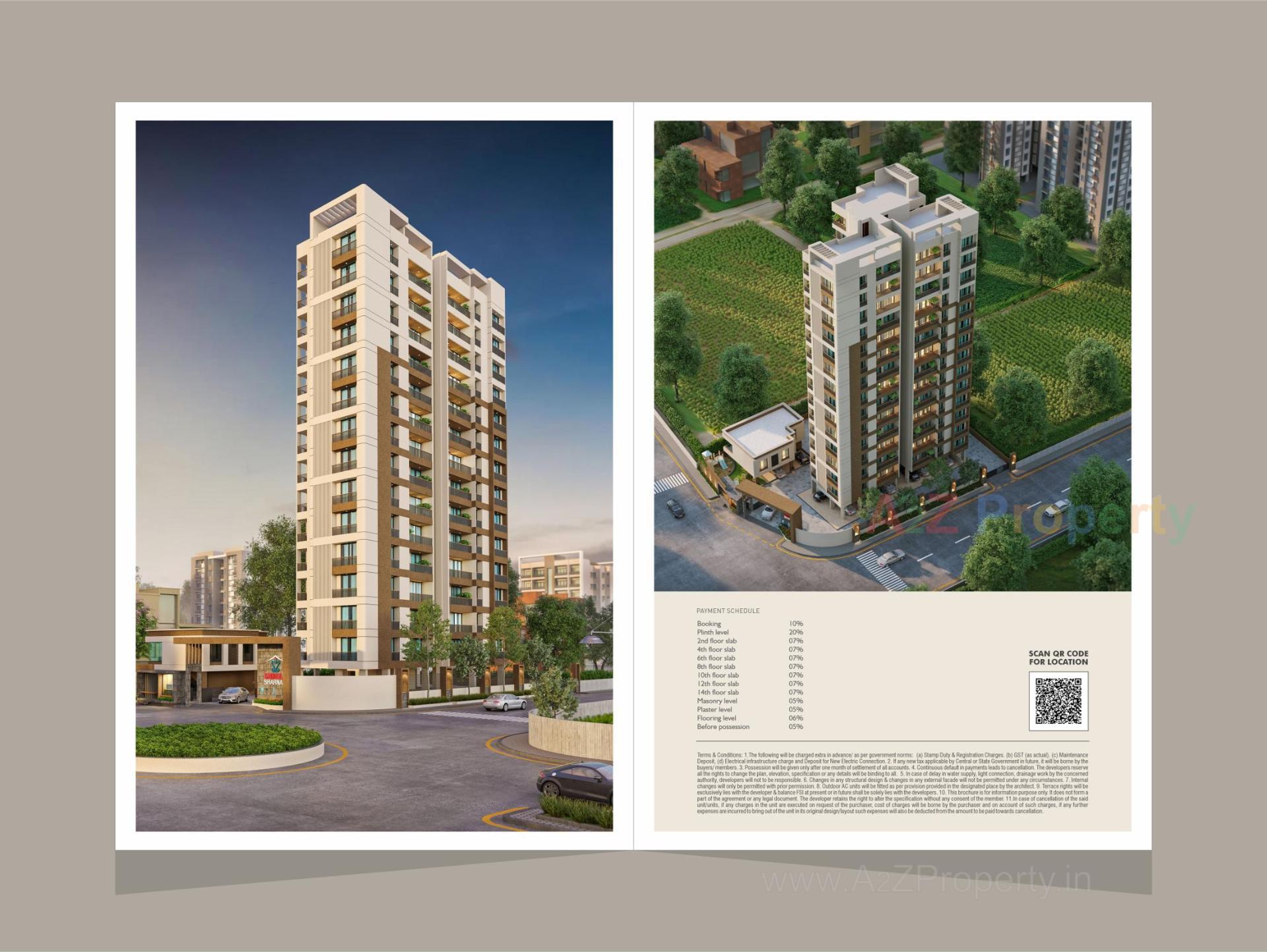 3D Elevation of real estate project Shreeji Sharnam located at Sama, Vadodara, Gujarat