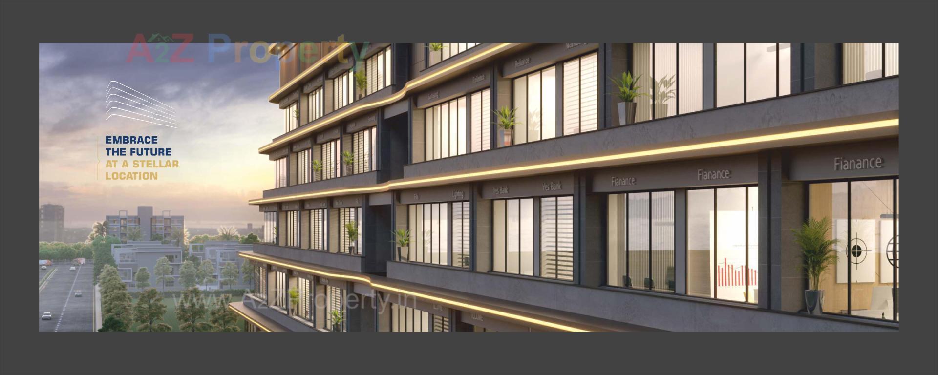 3D Elevation of real estate project Shreeji Skyline located at Atladra, Vadodara, Gujarat