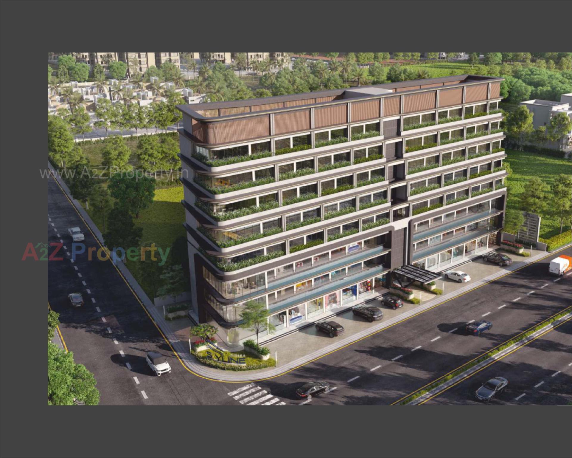 3D Elevation of real estate project Shreeji Skyline located at Atladra, Vadodara, Gujarat