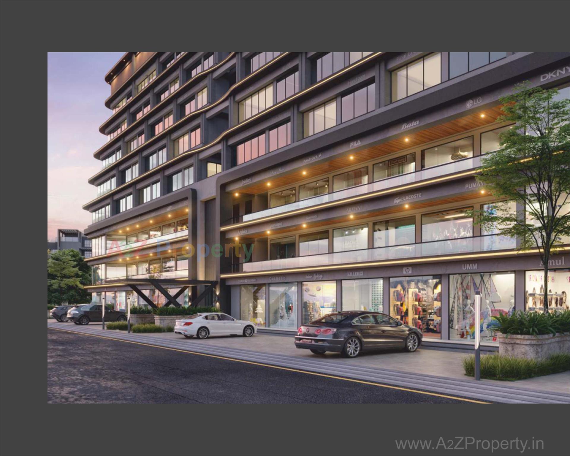 3D Elevation of real estate project Shreeji Skyline located at Atladra, Vadodara, Gujarat