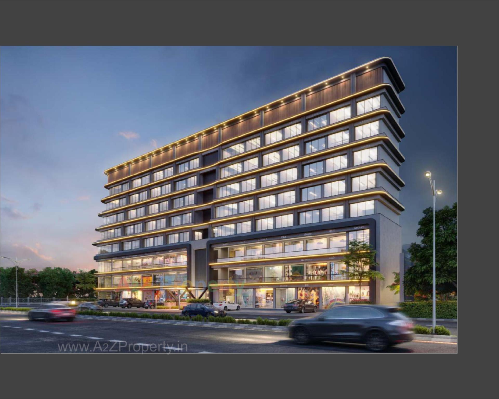 3D Elevation of real estate project Shreeji Skyline located at Atladra, Vadodara, Gujarat