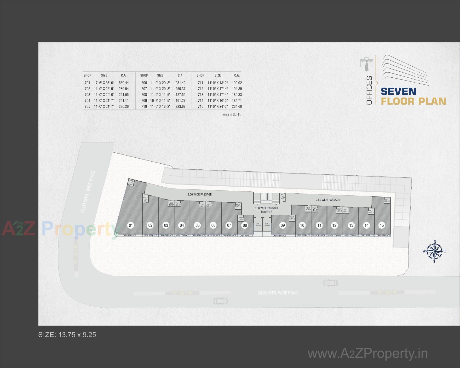 Layout of real estate project Shreeji Skyline located at Atladra, Vadodara, Gujarat