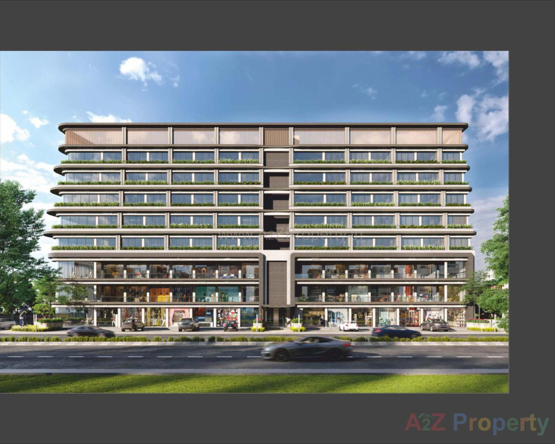 3D Elevation of real estate project Shreeji Skyline located at Atladra, Vadodara, Gujarat