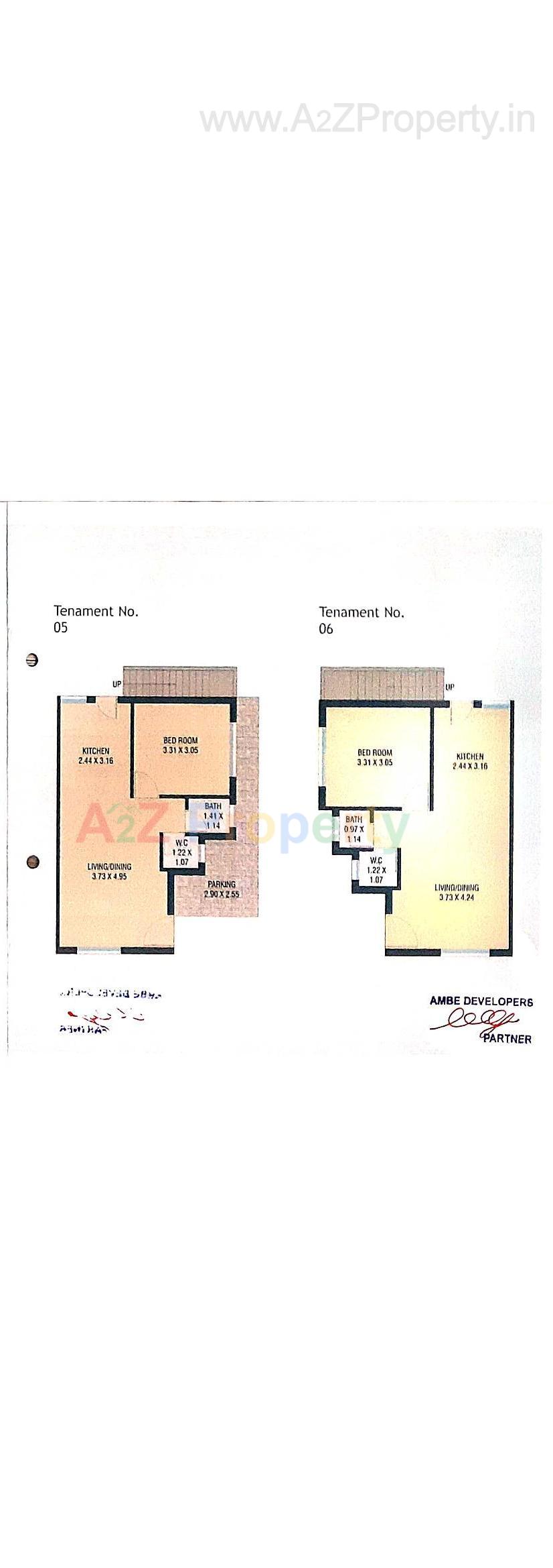 Layout of real estate project Shreeji Tenaments located at Maneja, Vadodara, Gujarat