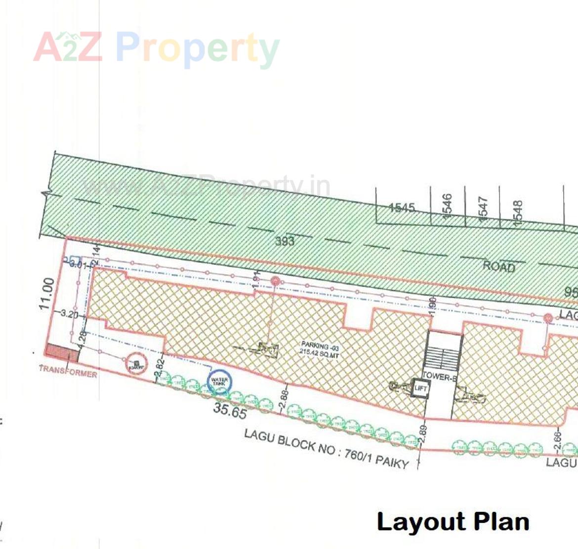 Layout of real estate project Shreeji Upvan Ii located at Vadsar, Vadodara, Gujarat