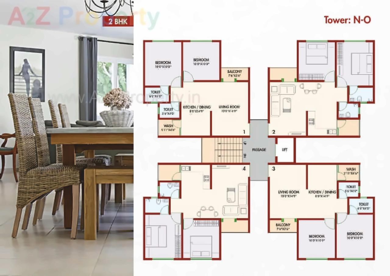 Layout of real estate project Shreeji Vandan located at Sevasi, Vadodara, Gujarat