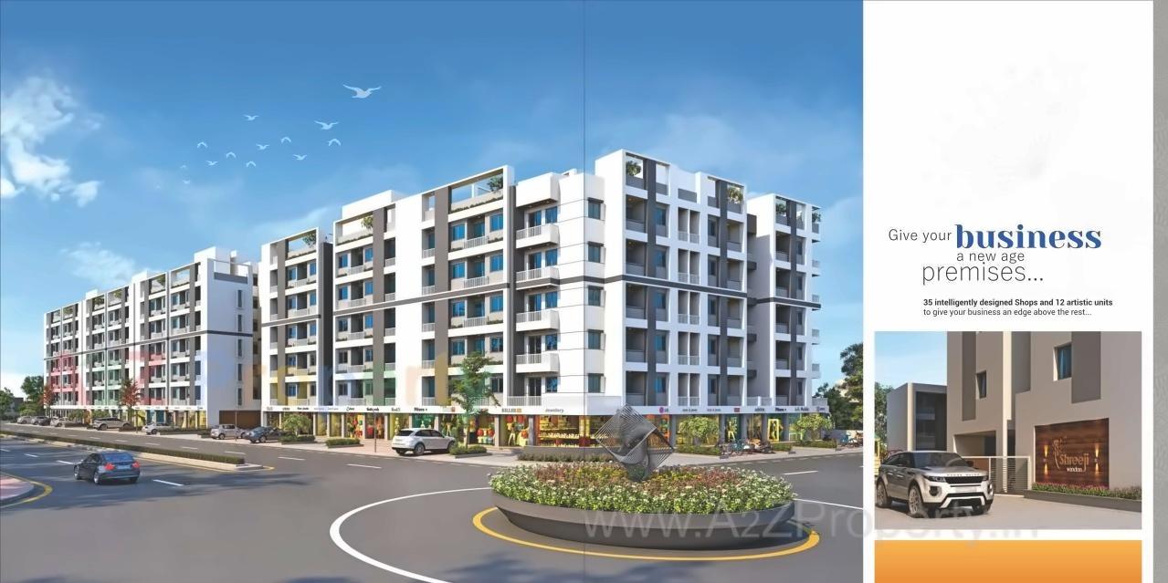 3D Elevation of real estate project Shreeji Vandan located at Bapod, Vadodara, Gujarat