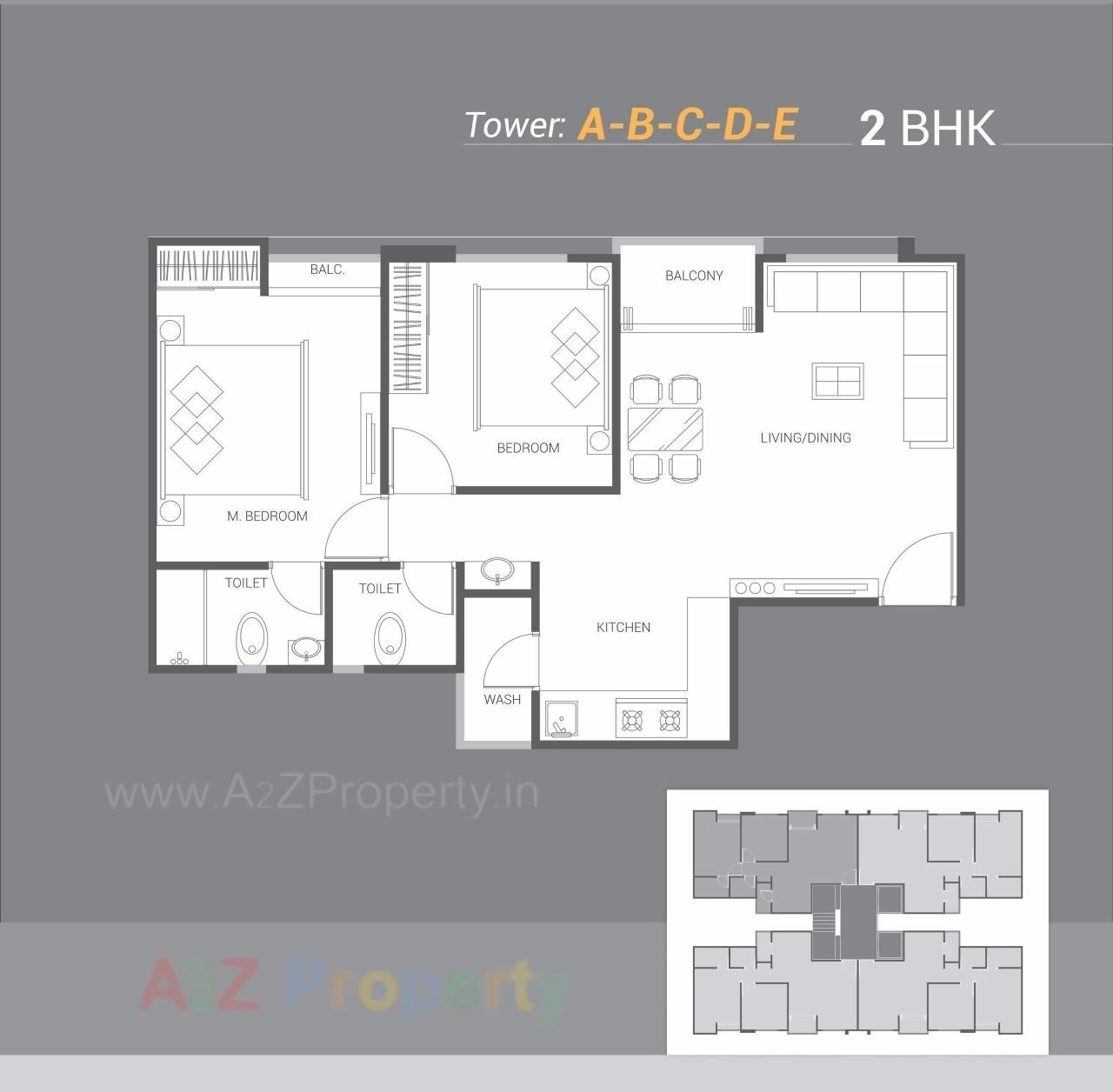 Layout of real estate project Shreeji Vandan located at Bapod, Vadodara, Gujarat