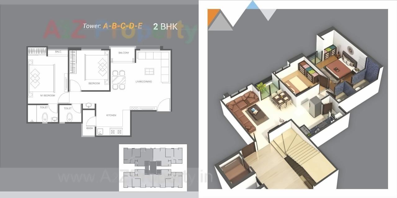 Layout of real estate project Shreeji Vandan located at Bapod, Vadodara, Gujarat