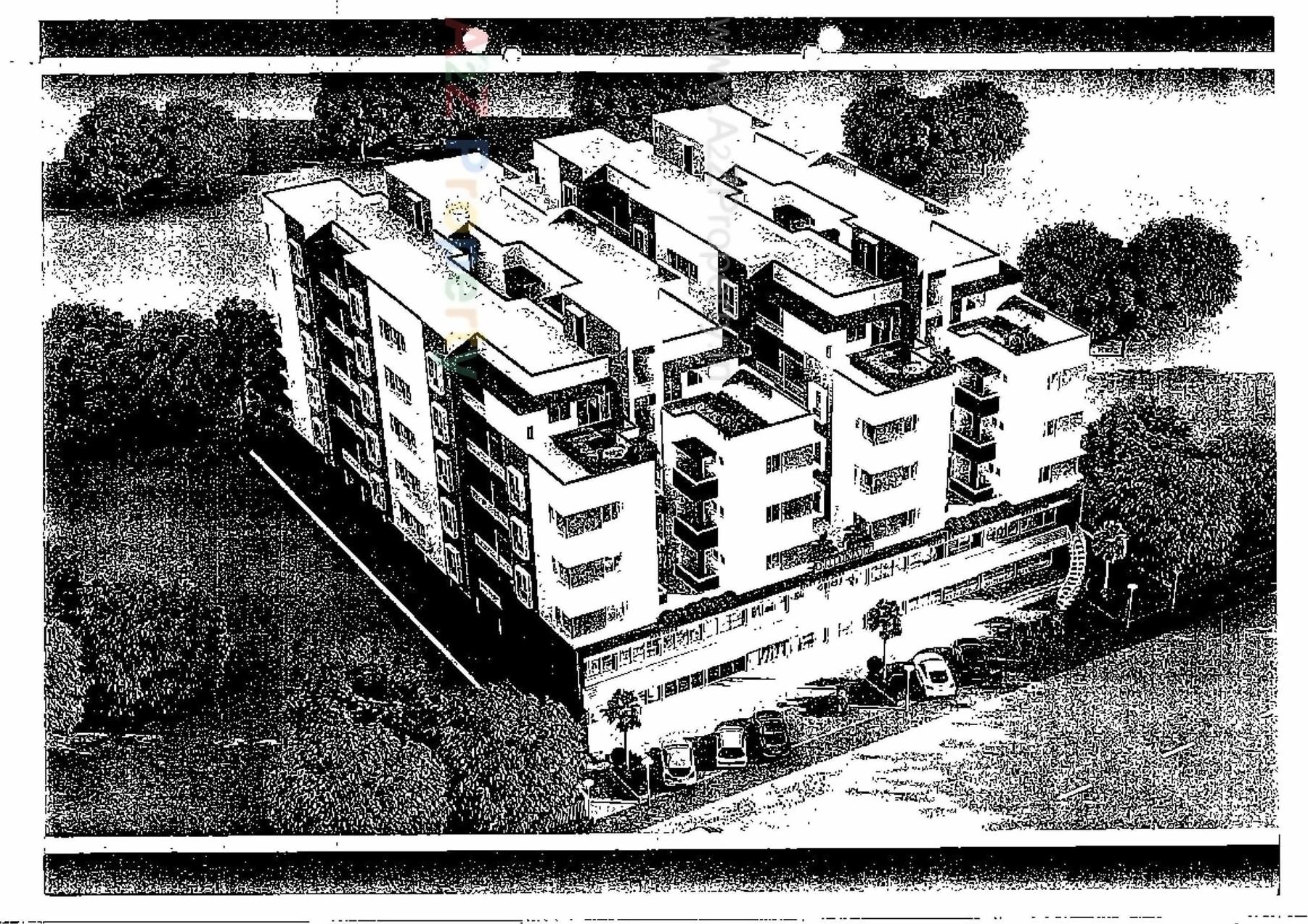 3D Elevation of real estate project Shreeji Vatika located at Bhayli, Vadodara, Gujarat