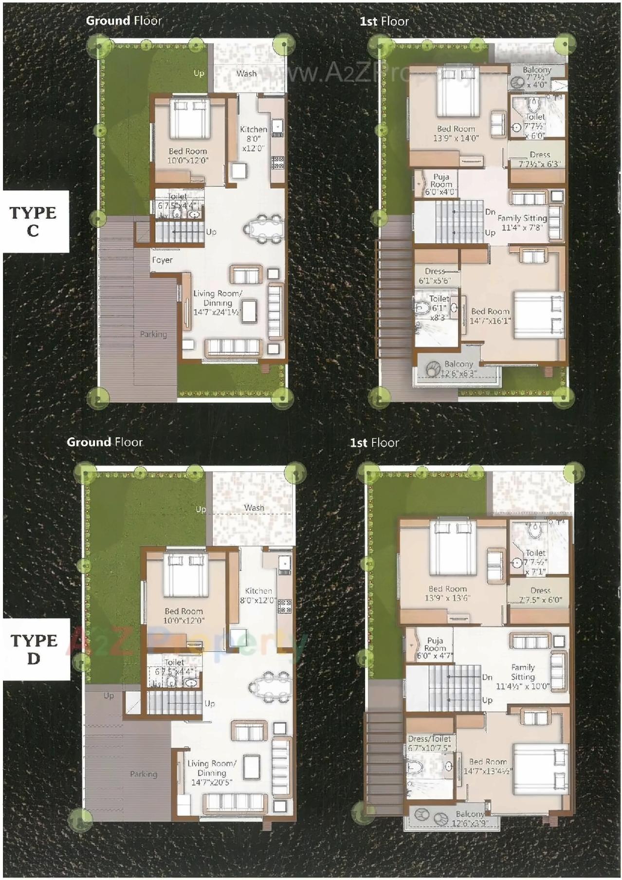Layout of real estate project Shreekunj Greens located at Gotri, Vadodara, Gujarat