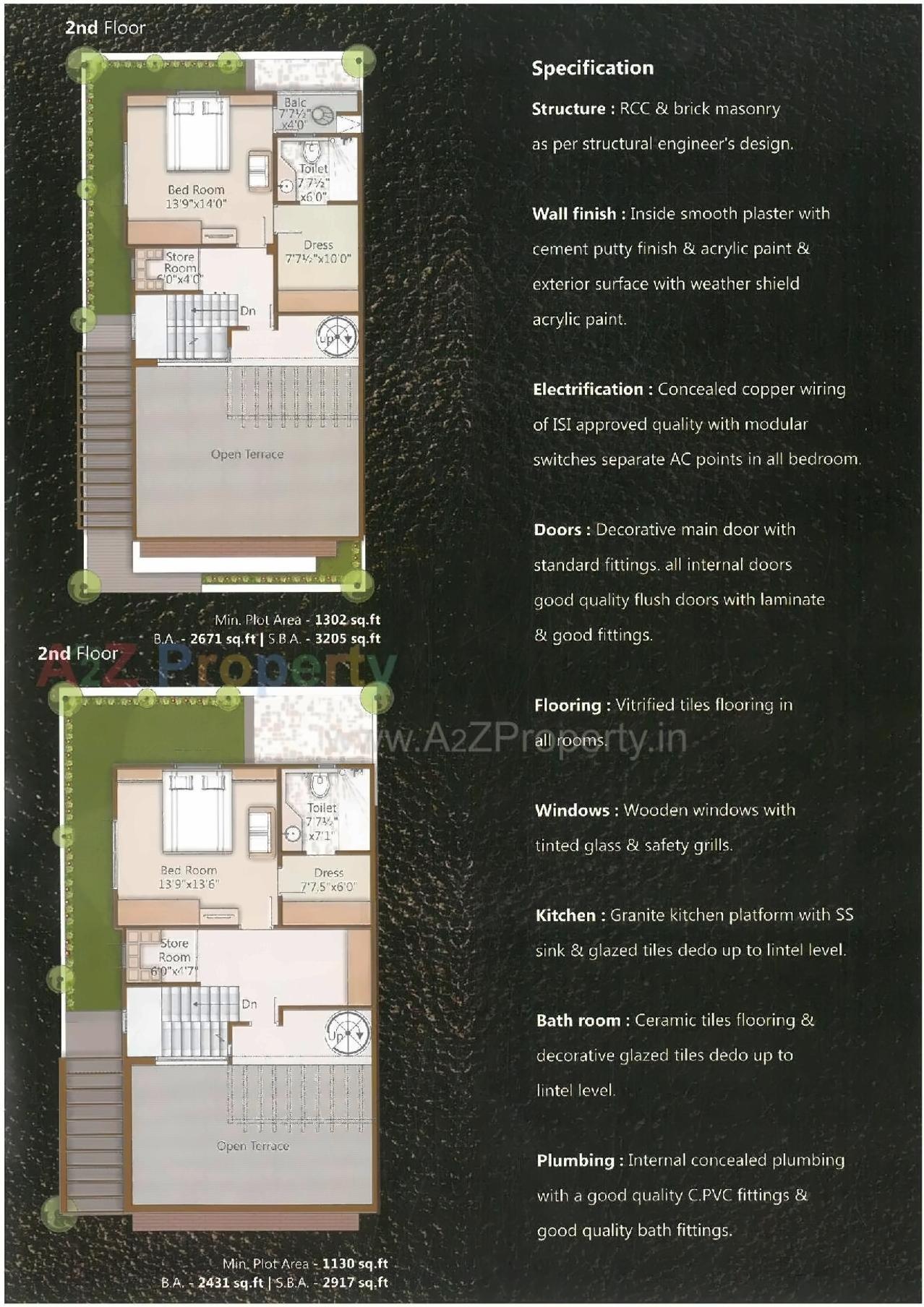Layout of real estate project Shreekunj Greens located at Gotri, Vadodara, Gujarat