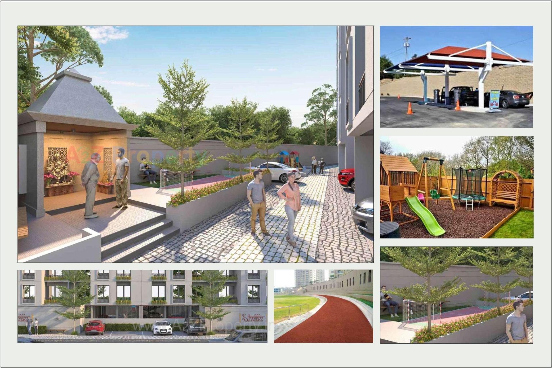 3D Elevation of real estate project Shreem Sarvada located at Vadsar, Vadodara, Gujarat