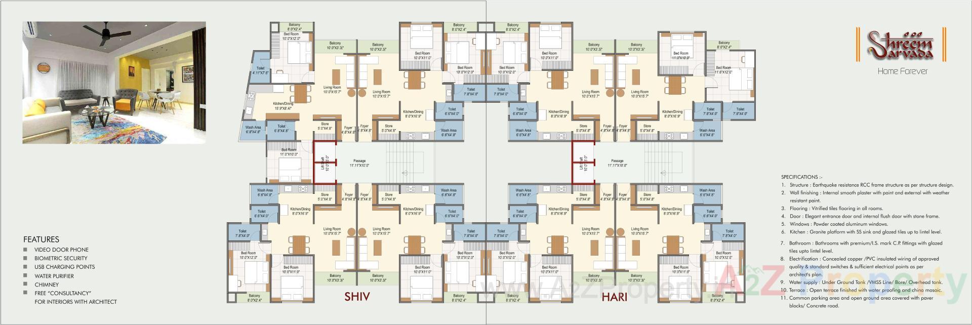 Layout of real estate project Shreem Sarvada located at Vadsar, Vadodara, Gujarat
