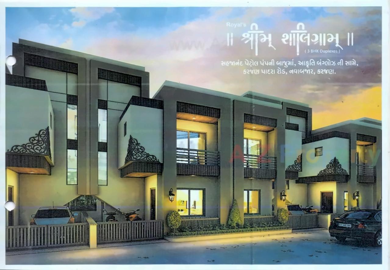 3D Elevation of real estate project Shreem Shaligram located at Karjan, Vadodara, Gujarat