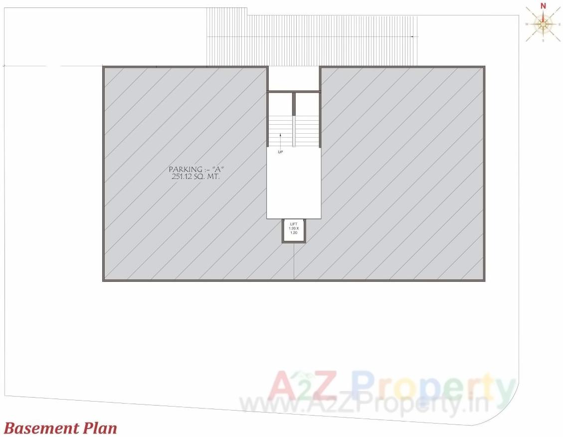 Layout of real estate project Shreemad located at Subhanpura, Vadodara, Gujarat