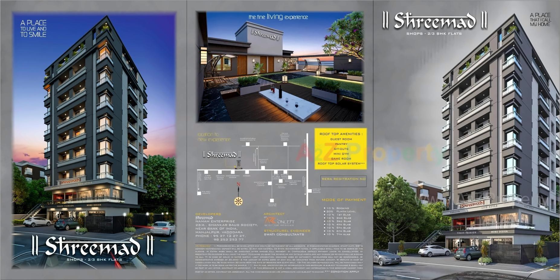 3D Elevation of real estate project Shreemad located at Vadodara, Vadodara, Gujarat