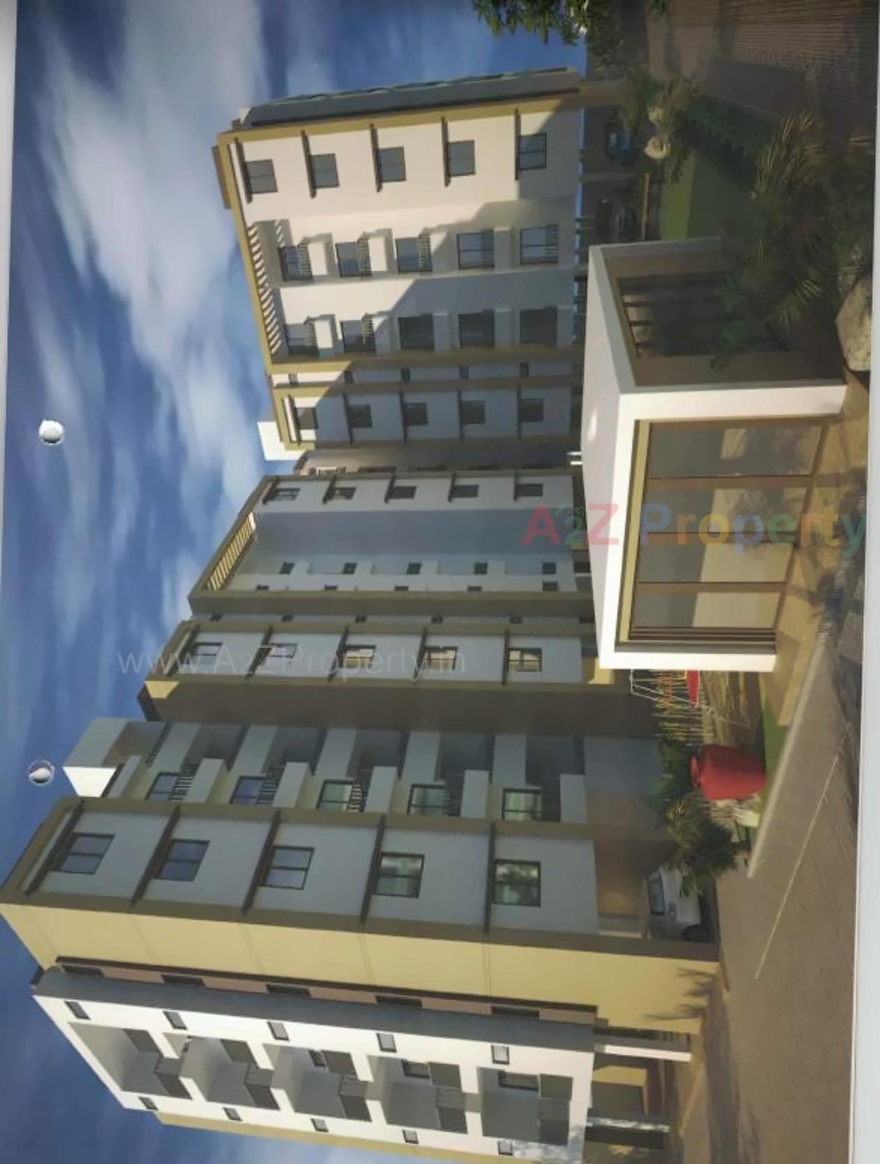 3D Elevation of real estate project Shreemay Apartment located at Atladara, Vadodara, Gujarat