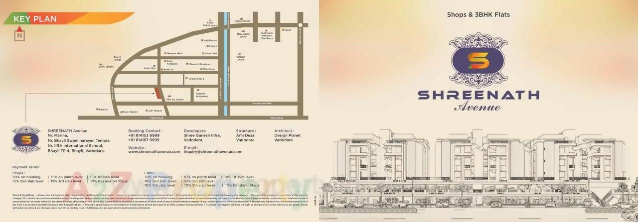  of real estate project Shreenath Avenue located at Bhayli, Vadodara, Gujarat