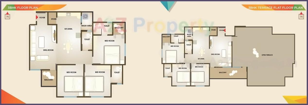 Layout of real estate project Shreenath Avenue located at Bhayli, Vadodara, Gujarat