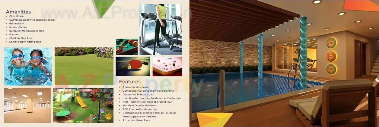 3D Elevation of real estate project Shreenath Avenue located at Bhayli, Vadodara, Gujarat