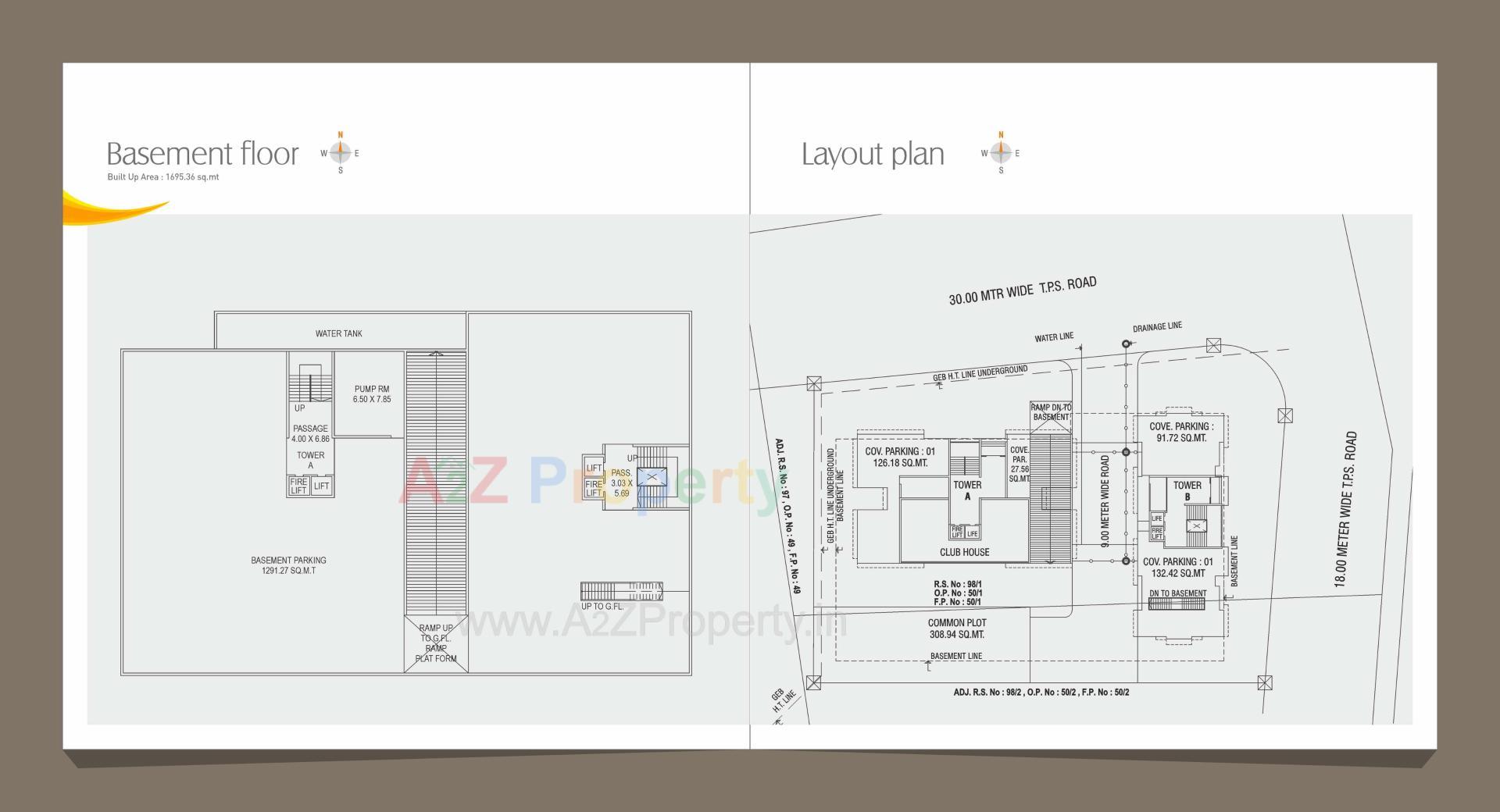 Layout of real estate project Shreenath Heights Ii located at Chhani, Vadodara, Gujarat