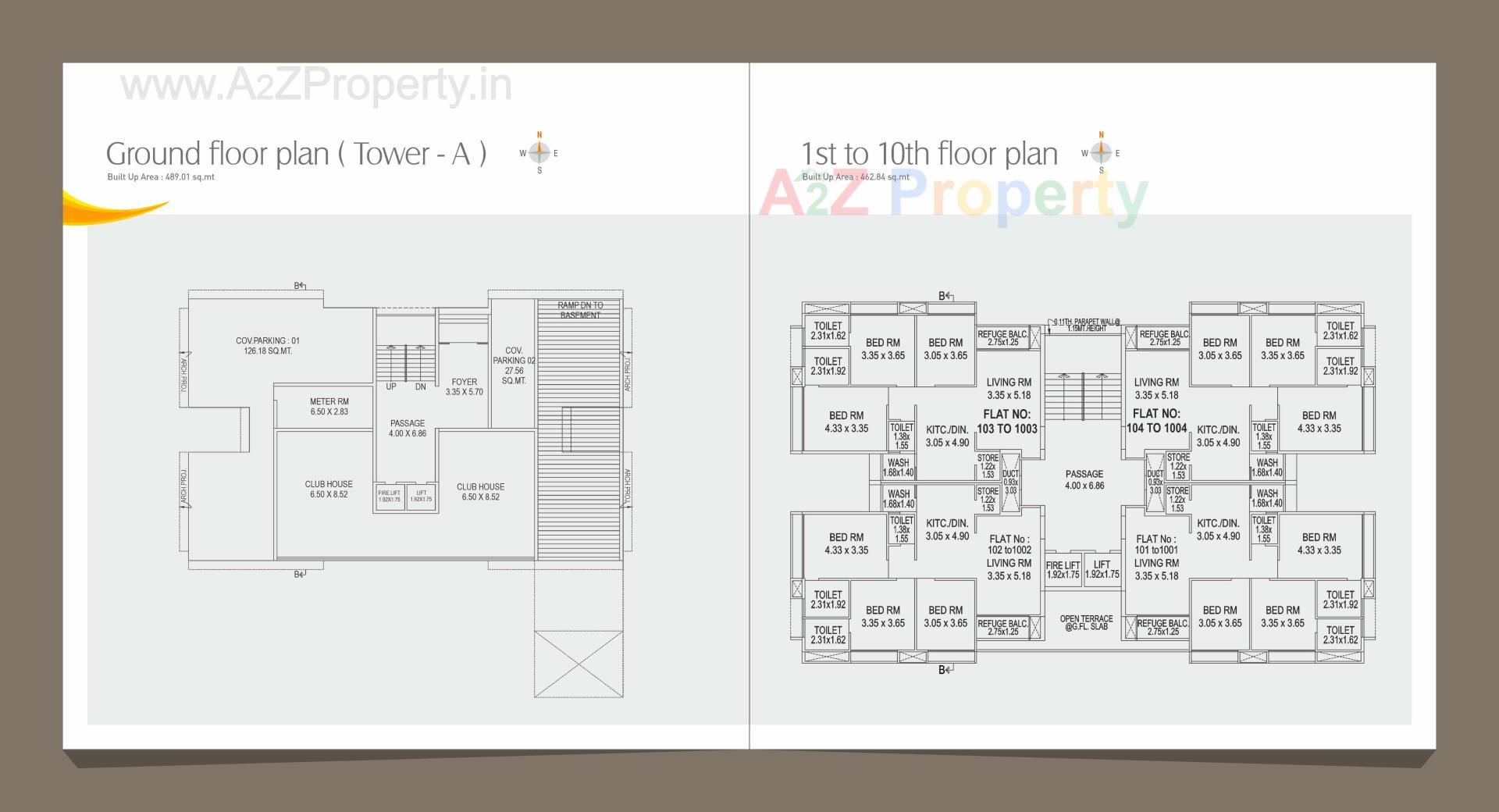 Layout of real estate project Shreenath Heights Ii located at Chhani, Vadodara, Gujarat