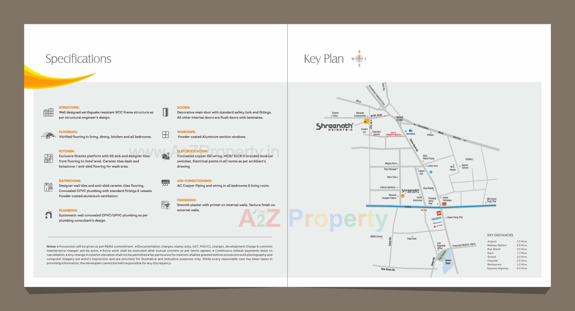  of real estate project Shreenath Heights Ii located at Chhani, Vadodara, Gujarat