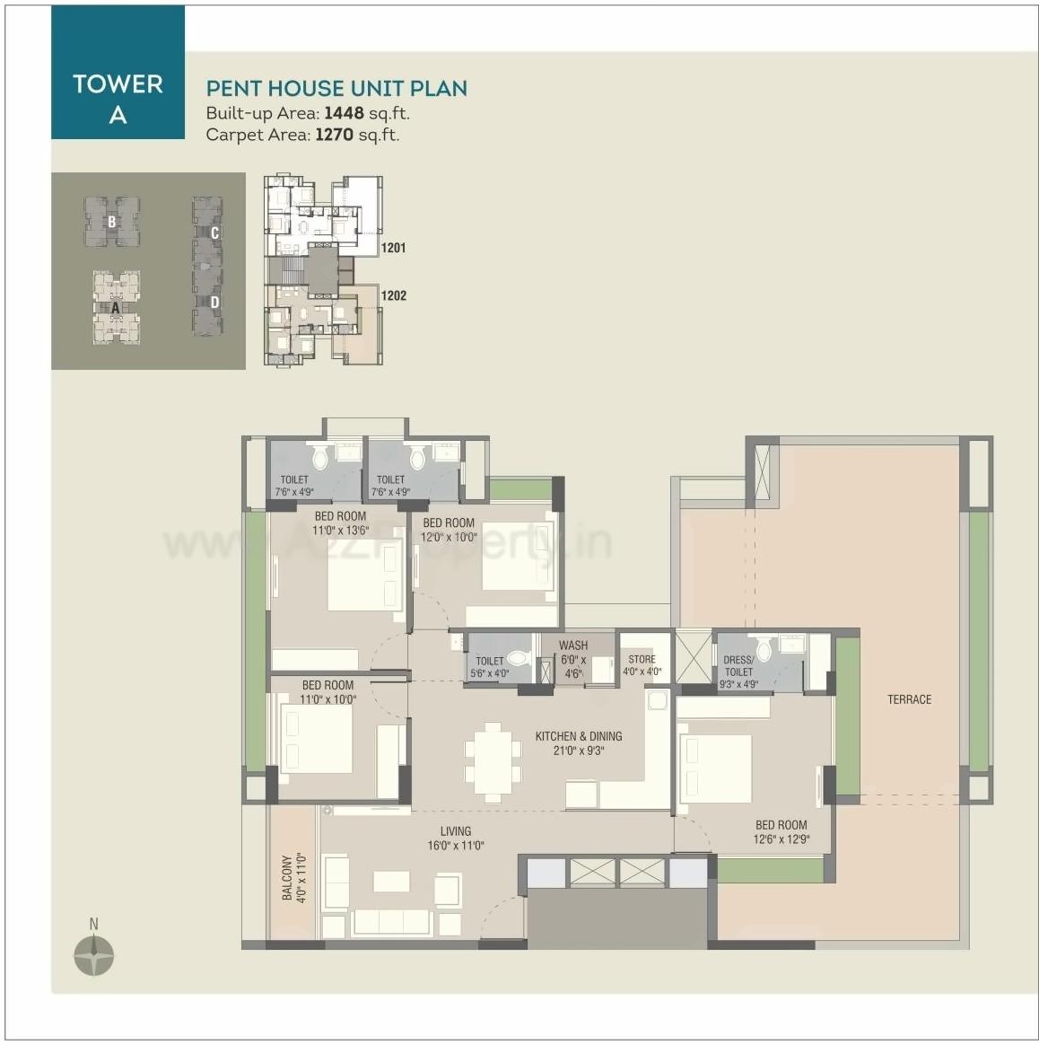Layout of real estate project Shreenath Heights located at Sama, Vadodara, Gujarat