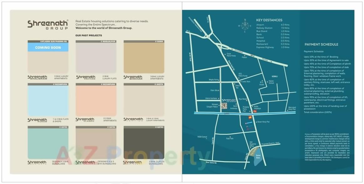  of real estate project Shreenath Heights located at Sama, Vadodara, Gujarat