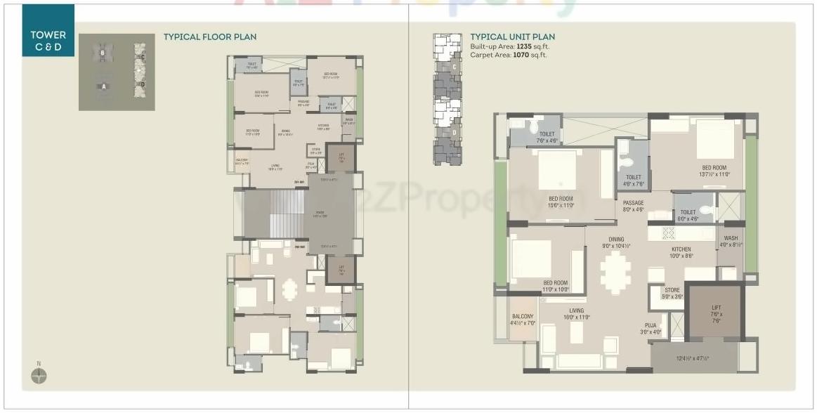 Layout of real estate project Shreenath Heights located at Sama, Vadodara, Gujarat