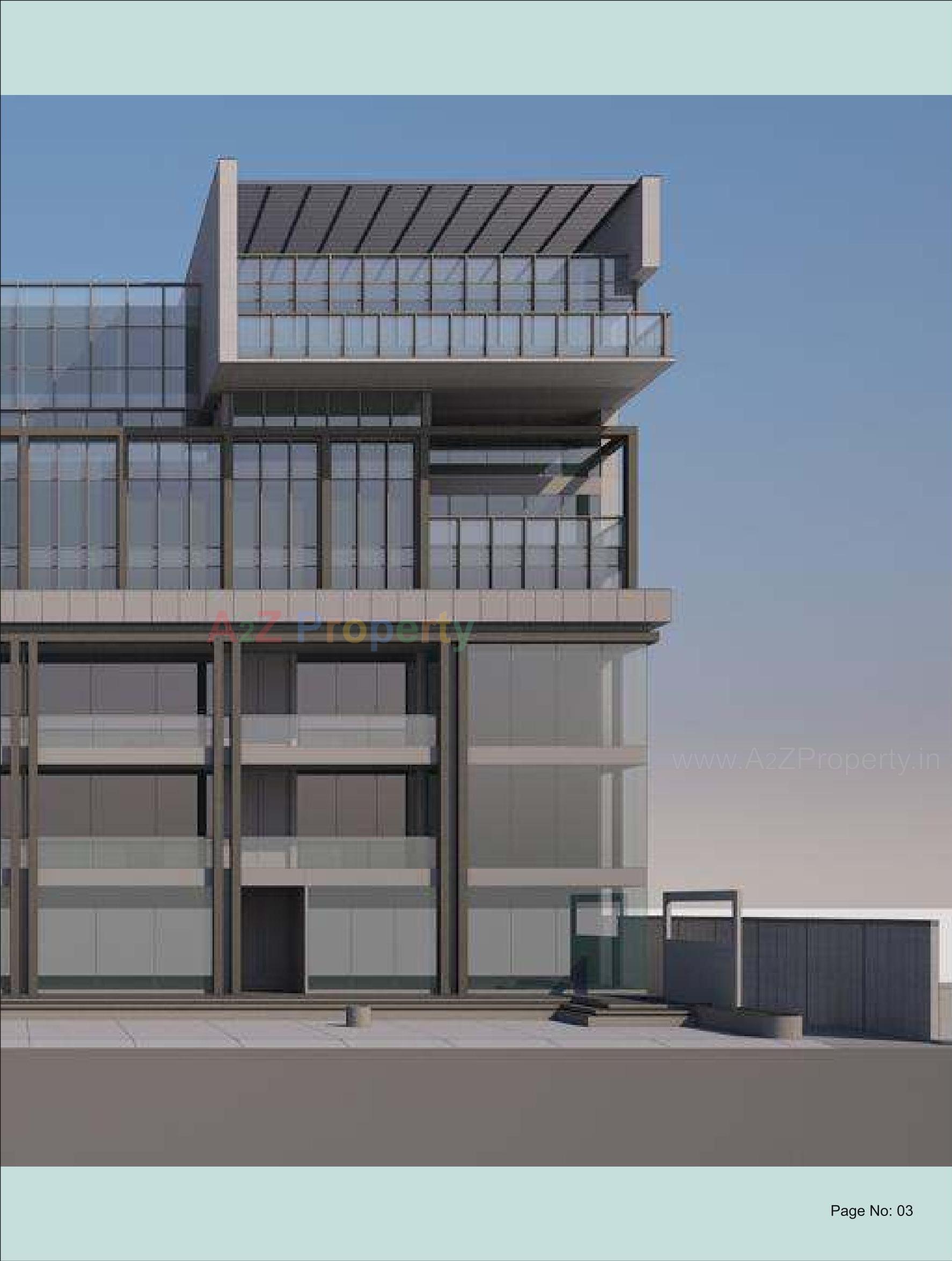 3D Elevation of real estate project Shreenath Infiniti located at Vadodara, Vadodara, Gujarat