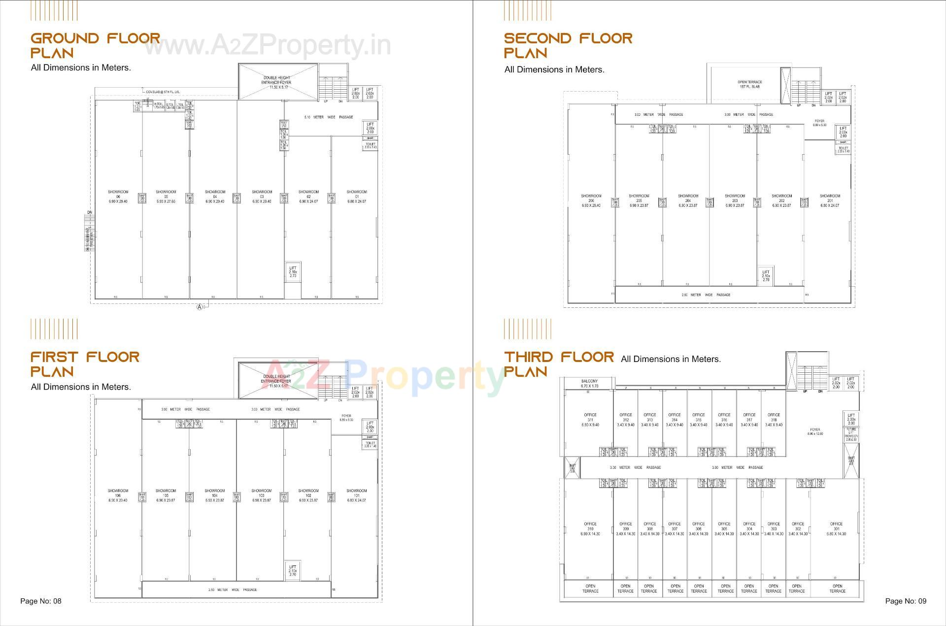 Layout of real estate project Shreenath Infiniti located at Vadodara, Vadodara, Gujarat