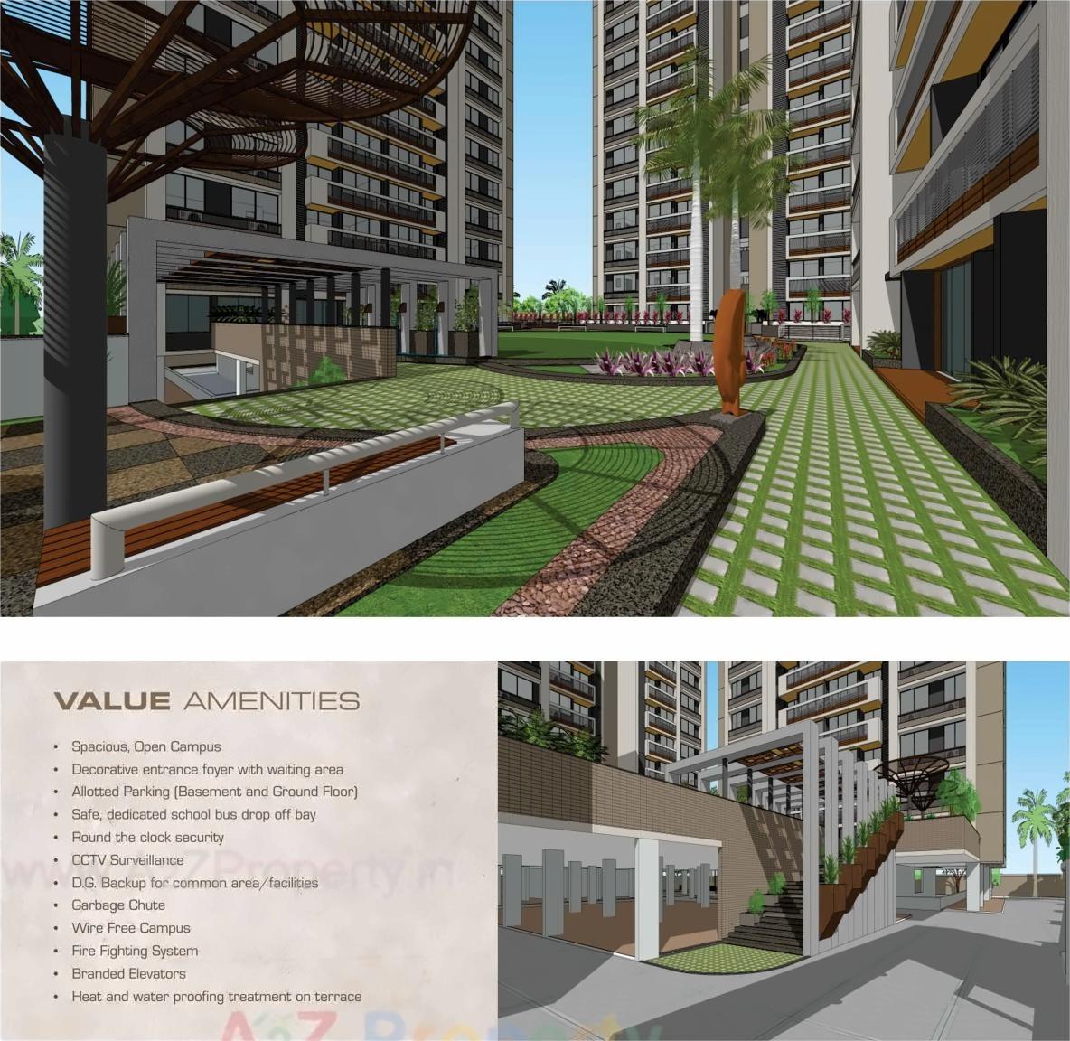 3D Elevation of real estate project Shreenath Shaligram located at Atladra, Vadodara, Gujarat