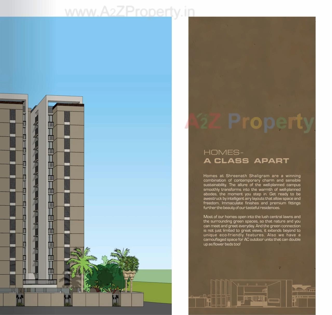 3D Elevation of real estate project Shreenath Shaligram located at Atladra, Vadodara, Gujarat