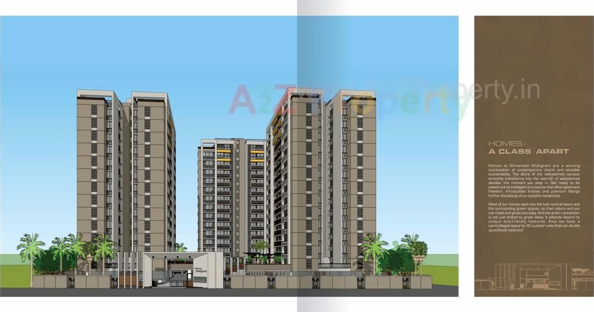 3D Elevation of real estate project Shreenath Shaligram located at Atladra, Vadodara, Gujarat
