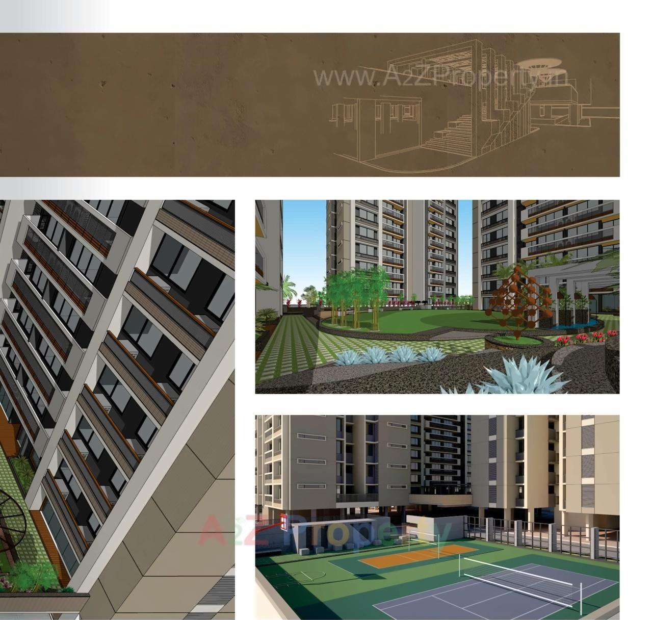 3D Elevation of real estate project Shreenath Shaligram located at Atladra, Vadodara, Gujarat