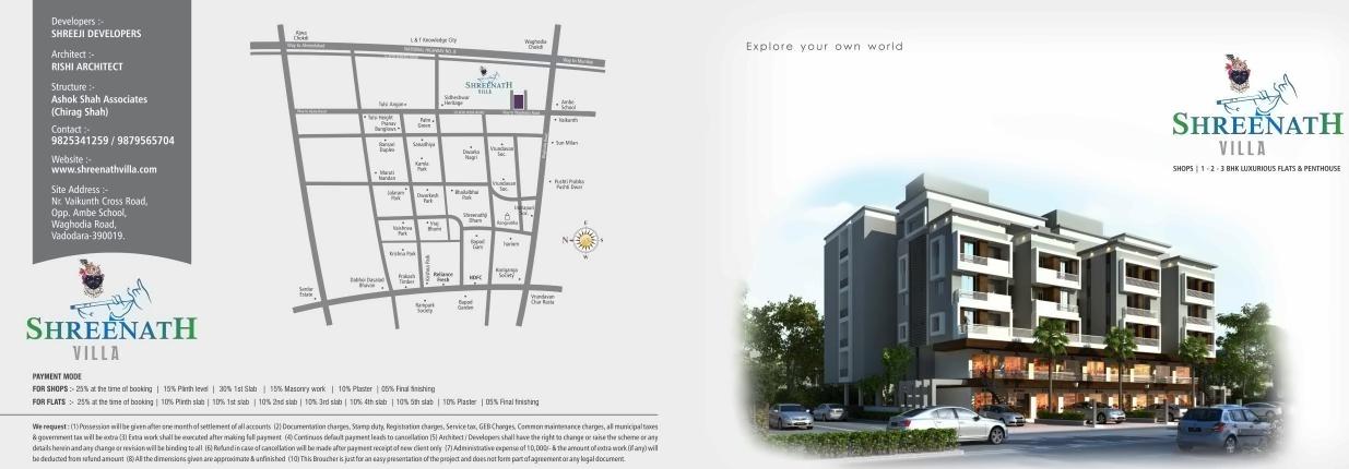  of real estate project Shreenath Villa located at Bapod, Vadodara, Gujarat