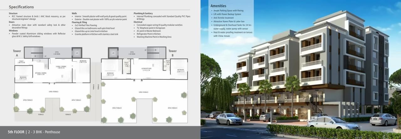 Layout of real estate project Shreenath Villa located at Bapod, Vadodara, Gujarat