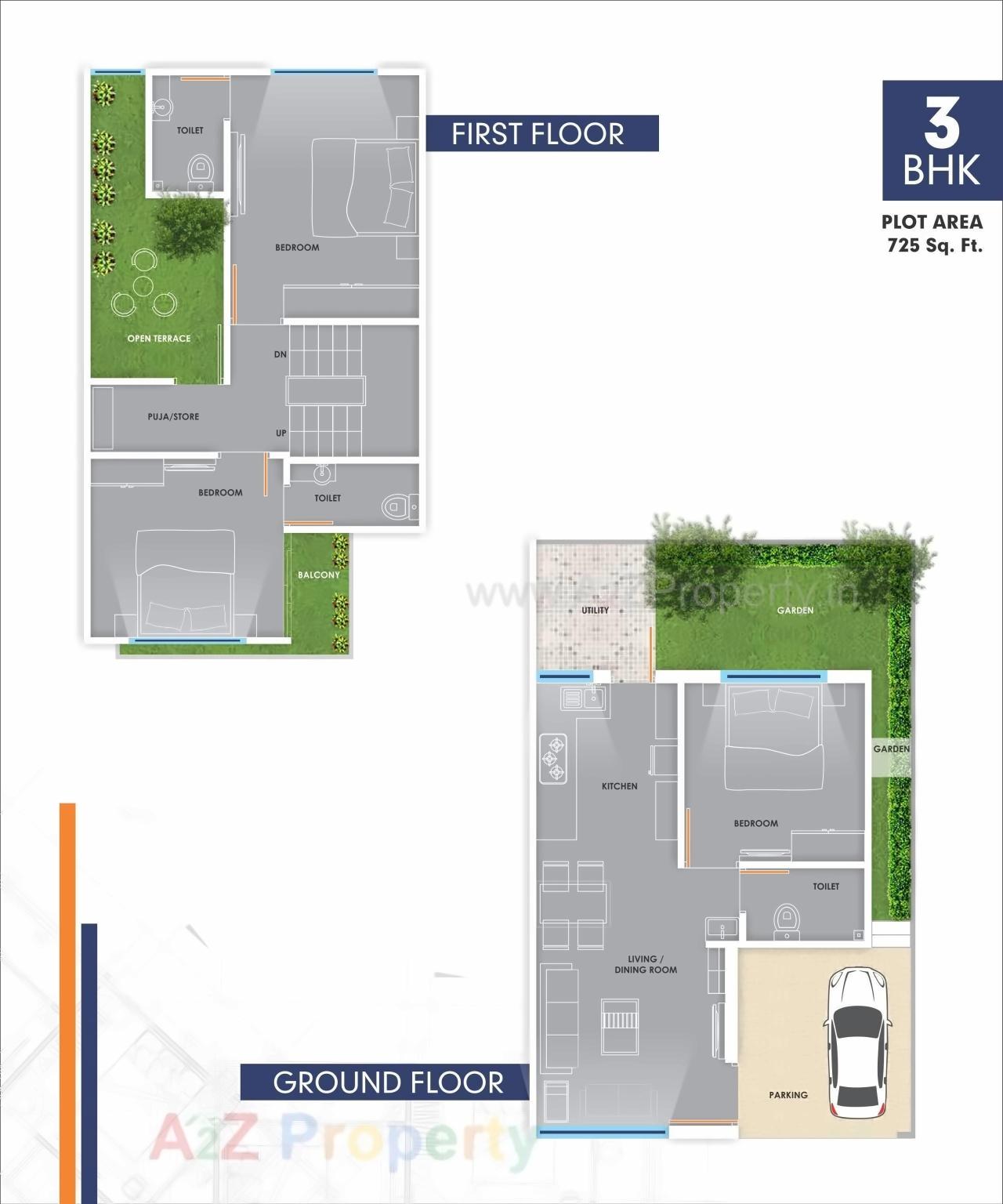 Layout of real estate project Shreenathji Aangan located at Shripor-timbi, Vadodara, Gujarat