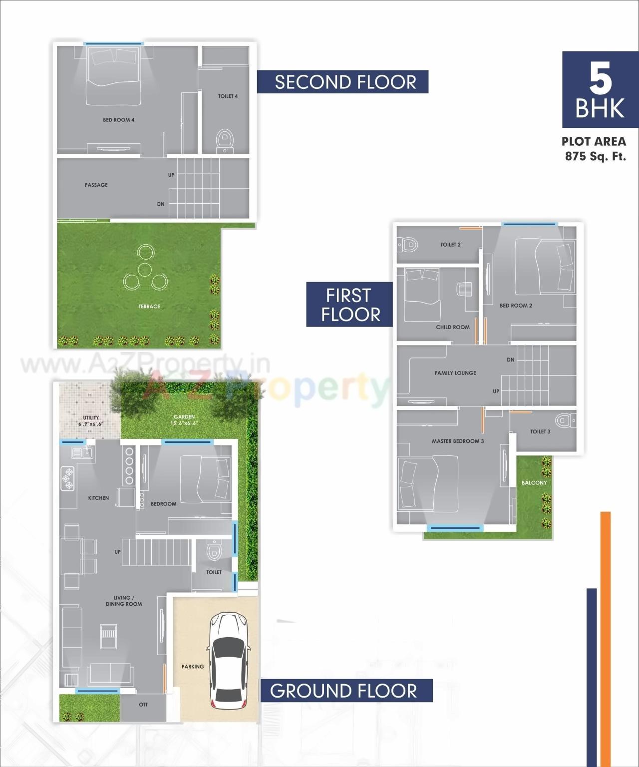 Layout of real estate project Shreenathji Aangan located at Shripor-timbi, Vadodara, Gujarat