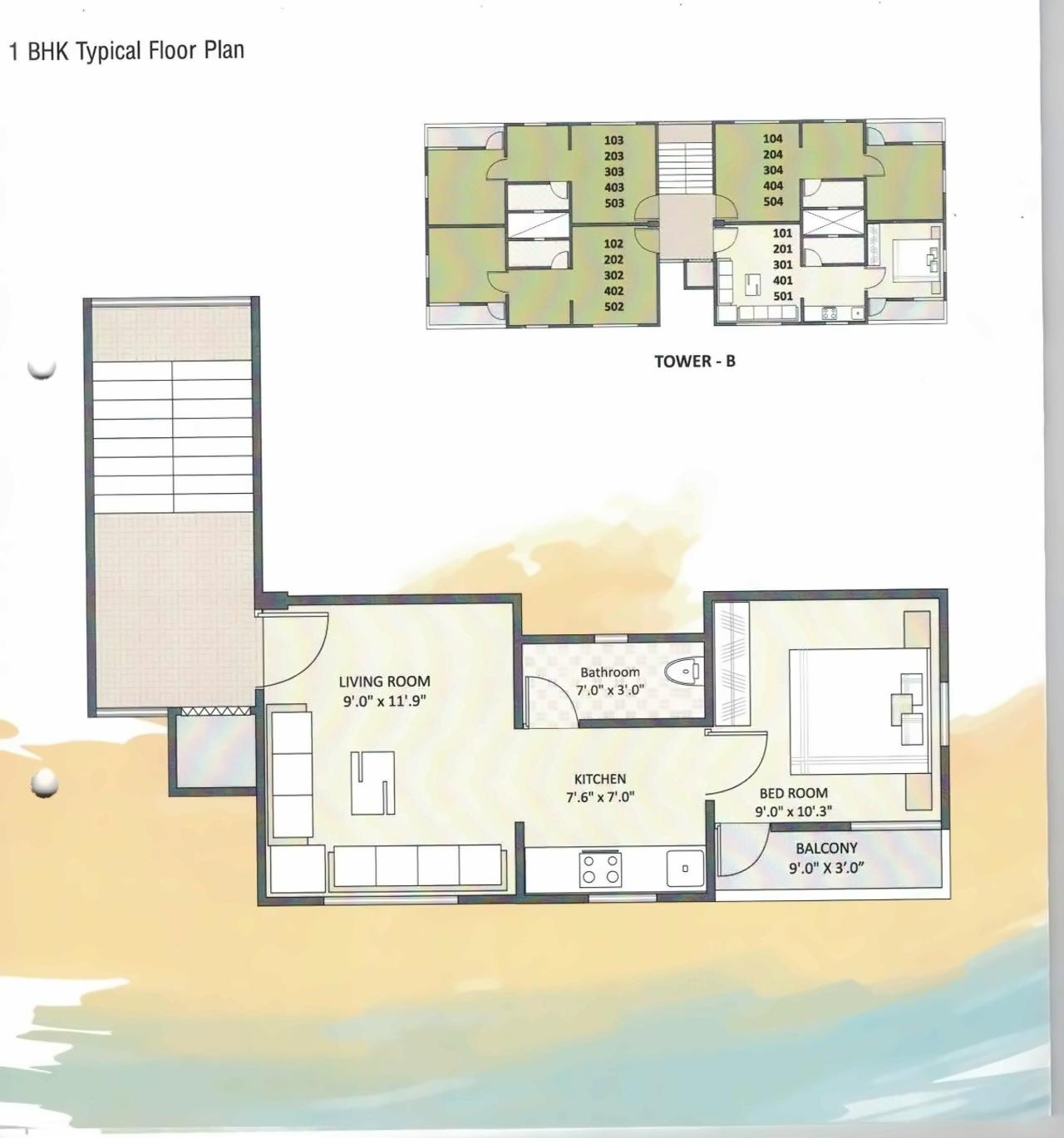 Layout of real estate project Shreenathji Heights located at Chhani, Vadodara, Gujarat