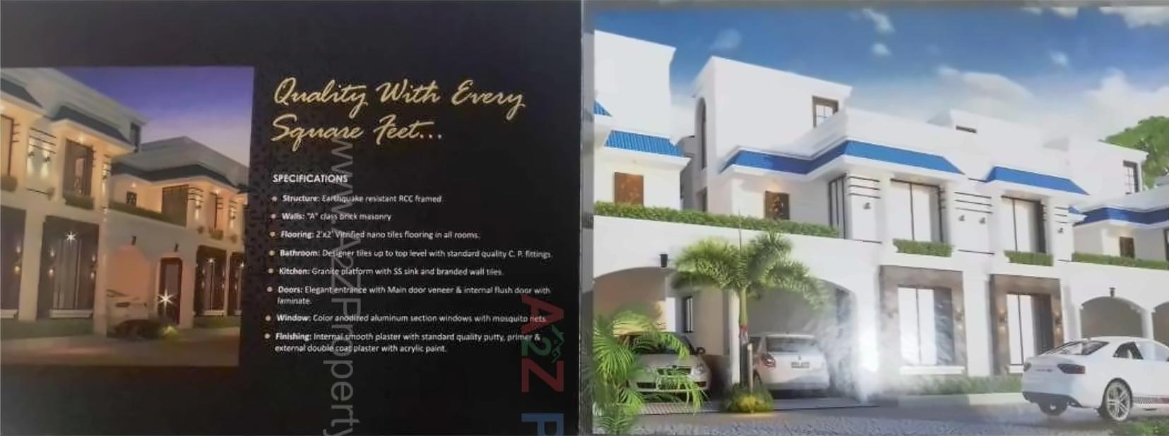 3D Elevation of real estate project Shreenathji The Dream City located at Amodar, Vadodara, Gujarat